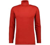 RAGMAN Herren Basic Rollkragenshirt Langarm Weinrot-615, S