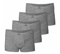 RAGMAN Herren Boxershorts, 4er Pack - Unterwäsche, Unterhose, Baumwollmischung, Logo, einfarbig Grau S