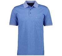 Ragman Herren Kurzarm Softknit Poloshirt , Blau , XXL
