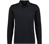 Ragman Herren-Poloshirt, Schwarz, S