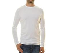 RAGMAN Regular Fit Longsleeve weiss, Einfarbig