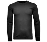 RAGMAN Regular Fit Longsleeve schwarz, Einfarbig