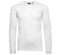 RAGMAN Regular Fit Longsleeve weiss, Einfarbig