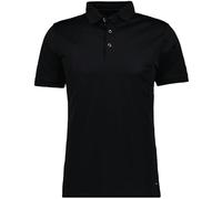 RAGMAN Herren Mercerisiertes Poloshirt Uni Schwarz-009, M