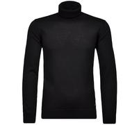 RAGMAN Herren Merino-Pullover Rollkragen Schwarz-009, S