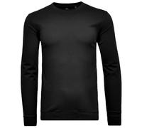 Ragman Langarmshirt Regular Fit Pima Rundhals mit Bündchen Schwarz