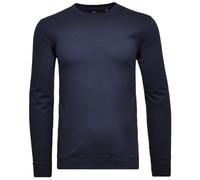 Ragman Herren Langarmshirt Pima Rundhals mit Bündchen Dunkelblau XL