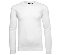 RAGMAN Herren Pima Langarmshirt Rundhals mit Bündchen Weiss-006, S