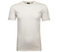 RAGMAN Herren Pima T-Shirt Rundhals mit Bündchen, Ecru, L