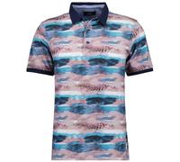 Poloshirt RAGMAN, Herren, Gr. XL, beige (beige gemustert, 941), Baumwolle, casual, regular fit, ohne Ausschnitt, Kurzarm, Shirts (16234250-XL) beige gemustert, 941