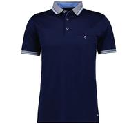RAGMAN - Polo uni mit Kontrastdetails, mercerisiert - Farbe - marine - Größe - L