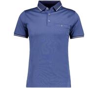 RAGMAN Regular Fit Poloshirt Kurzarm mittelblau