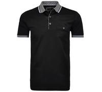 RAGMAN Herren Polo Uni, mercerisierte Baumw. Schwarz-009, L