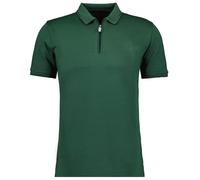 Poloshirt RAGMAN, Herren, Gr. XL, grün (dunkelgrün, 357), Baumwollmischung, casual, regular fit, hoch geschlossener Ausschnitt, Kurzarm, Shirts (15358019-XL) dunkelgrün, 357
