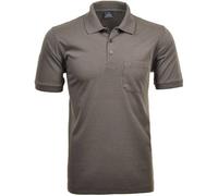 RAGMAN Herren Softknit-Poloshirt Uni, mit Brusttasche