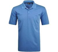 RAGMAN Herren Kurzarm Softknit Poloshirt ,Gr:-XL ,Farbe:-Blau