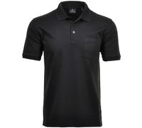 RAGMAN Herren RAGMAN Kurzarm Softknit Poloshirt Large, Schwarz-009