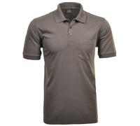 RAGMAN Herren Poloshirt - Oberteil, Softknit-Polo, Baumwollmischung, Brusttasche, Knopfleiste, kurz, einfarbig Braun 6XL