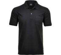 RAGMAN Herren Softknit-Poloshirt Uni, mit Brusttasche