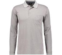 Ragman Herren-Poloshirt, Silbergrau, XL