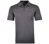 RAGMAN Herren RAGMAN Kurzarm Poloshirt, Dunkel Grau, L