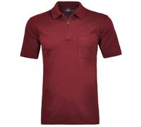 RAGMAN Herren RAGMAN Kurzarm Poloshirt, Rot, M