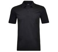 RAGMAN - Softknit-Poloshirt mit Zip schwarz - Gr. - XL