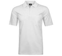 Größe XXL Ragman Herren Poloshirt Softknit mit Reißverschluss kurzarm weiß 540392