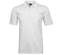 RAGMAN Herren RAGMAN Kurzarm Poloshirt, Weiß, M