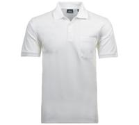 Ragman Poloshirt Kurzarm Softknit mit Brusttasche Weiß 3XL