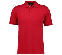 RAGMAN Herren RAGMAN Kurzarm Softknit Poloshirt 3XL, Hellrot-610
