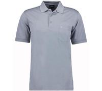 RAGMAN Regular Fit Poloshirt Kurzarm silber