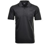 RAGMAN Herren RAGMAN Kurzarm Softknit Poloshirt Large, Anthrazit-019