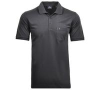 RAGMAN Herren RAGMAN Kurzarm Softknit Poloshirt Large, Anthrazit-019