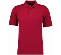 RAGMAN Herren RAGMAN Kurzarm Softknit Poloshirt Large, Beere-665
