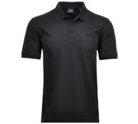 RAGMAN Herren RAGMAN Kurzarm Softknit Poloshirt Large, Schwarz-009