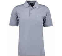 RAGMAN Herren RAGMAN Kurzarm Softknit Poloshirt Medium, Silbergrau-021