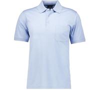 RAGMAN Herren RAGMAN Kurzarm Softknit Poloshirt XX-Large, Blaugrau-074
