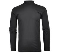 Stehkragenshirt RAGMAN, Herren, Gr. 58, schwarz, Baumwolle, klassisch, regular fit, hoch geschlossener Ausschnitt, Langarm, Shirts (026322-4XL) schwarz