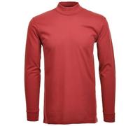 RAGMAN Herren RAGMAN Stehkragenshirt langarm Gr. XL, Weinrot-061