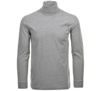RAGMAN Herren Rollkragenpullover - Langarm Basic Rollkragen Regular Fit, Single Jersey, einfarbig, grau, L Grau