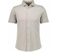 RAGMAN Herren Softknit-Hemd Jacquard, Kurzarm Walnuss-875, M