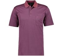 RAGMAN Softknit Regular Fit Poloshirt Kurzarm violett