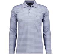 RAGMAN Herren Softknit-Polo Fineliner, Langarm Taube-073, L