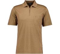 Poloshirt RAGMAN, Herren, Gr. S, braun (kastanie, 089), Piqué, 60% Baumwolle 40% Polyester, regular fit, ohne Ausschnitt, Shirts (91205819-S) kastanie, 089