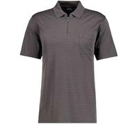 RAGMAN Herren Softknit-Polo Fineliner mit RV Anthrazit-019, XL