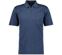 RAGMAN Herren Softknit-Polo Fineliner mit RV Azur-778, XL