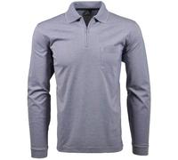 RAGMAN Herren Softknit-Polo Fineliner mit Zip Taube-073, XXL
