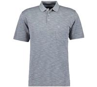 Ragman Herren Poloshirt Softknit Flammdesign Regular Fit Kurzarm Grau-Melange L