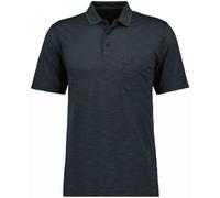 RAGMAN Herren Softknit-Polo gestreift, Flammdesign Schiefer-027, XL